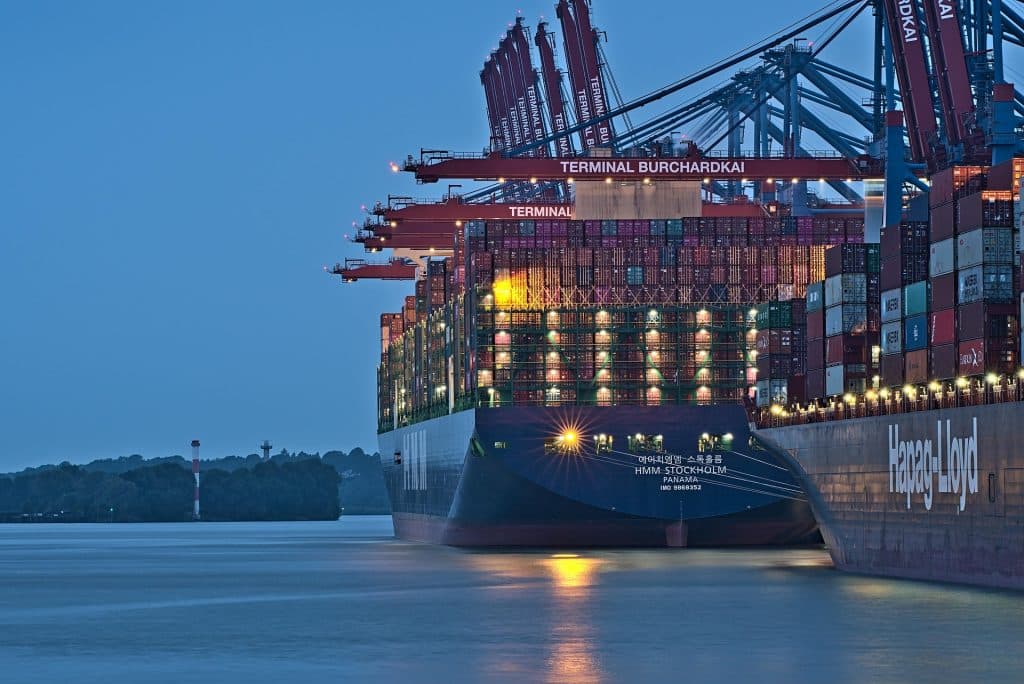 Deep water multimodal container port